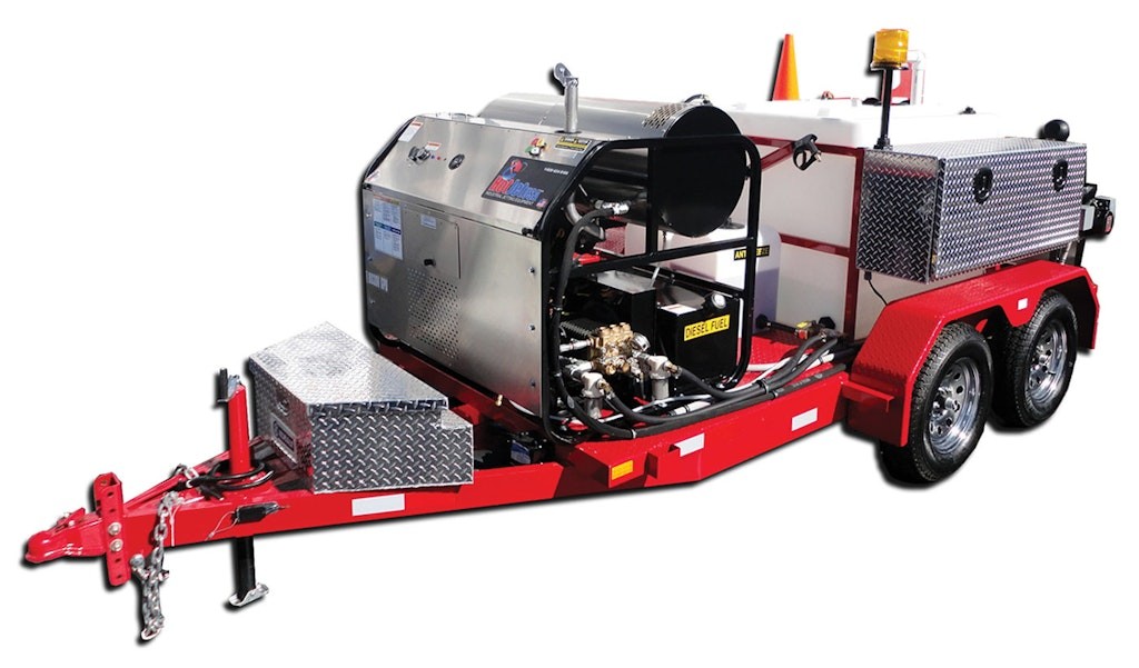 equipment for hot jetting and clearing drain lines
